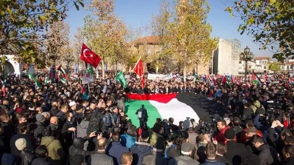 Ankarada Kudüs protestosu