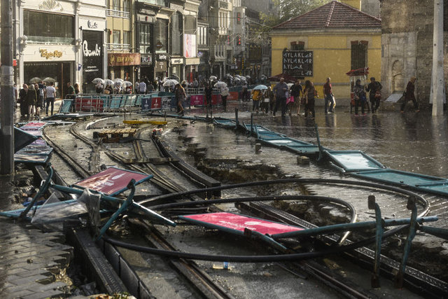 İstanbul'da sağanak yağış sonrası fotoğraflar